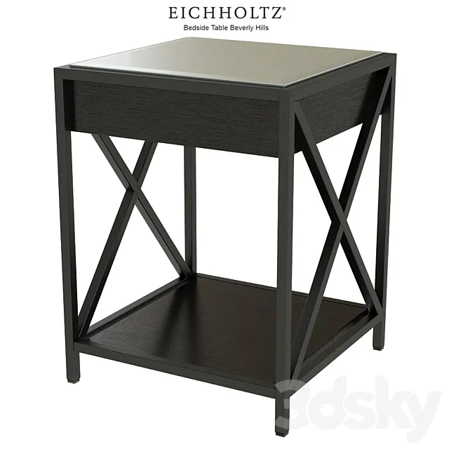 EICHHOLTZ Bedside Table Beverly Hills 111922 104871 3DModel EICHHOLTZ Bedside Table Beverly Hills 111922 104871 3DModel