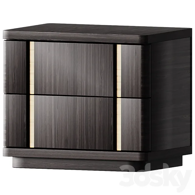 Eichholtz BEDSIDE TABLE MODESTO bedside table 3D Model Eichholtz BEDSIDE TABLE MODESTO bedside table 3D Model