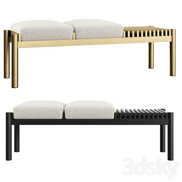 Eichholtz Bench Bibi 3D Model Free Download