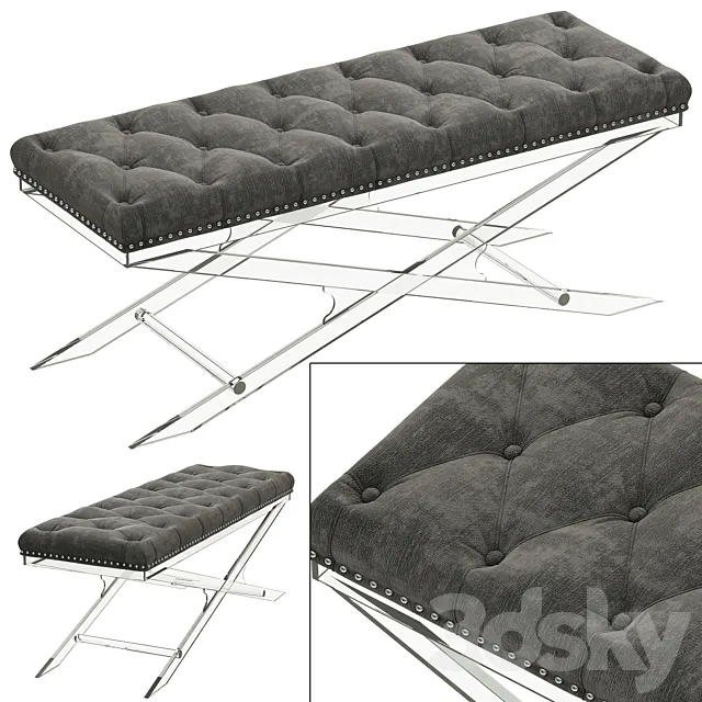 Eichholtz Bench Bruno 3D Model Eichholtz Bench Bruno 3D Model