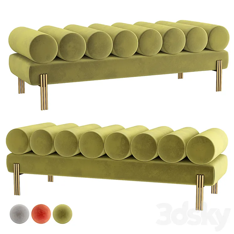 Eichholtz Bench Oxley 3D Model Free Download