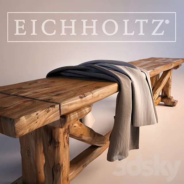 Eichholtz Bench Particulier 3D Model Eichholtz Bench Particulier 3D Model