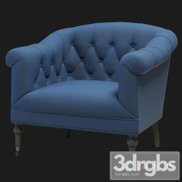 Eichholtz Bentley Armchair Blue 3D Model Download Eichholtz Bentley Armchair Blue 3D Model Download
