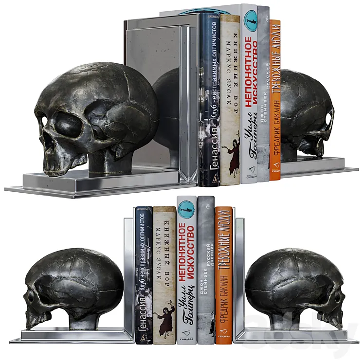 Eichholtz Bookend Skull Set 3D Model Free Download Eichholtz Bookend Skull Set 3D Model Free Download