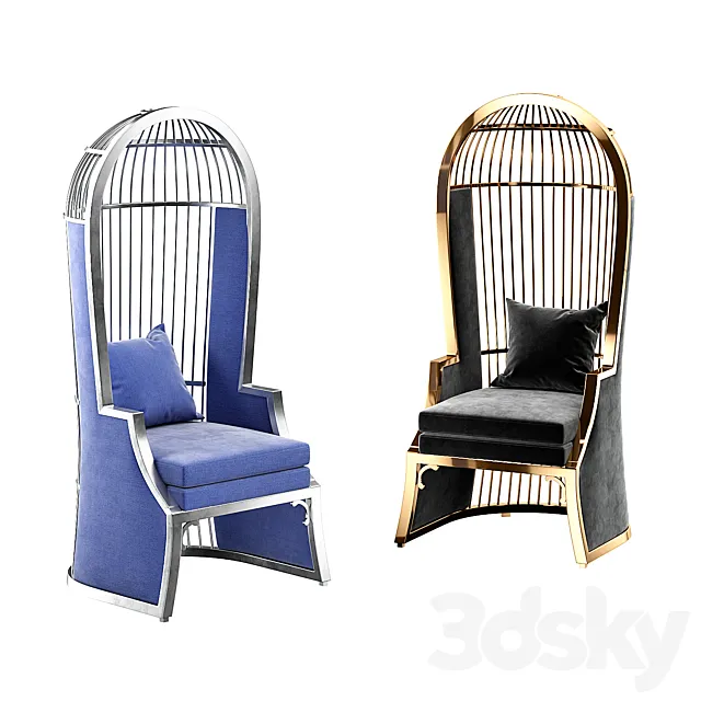 Eichholtz bora bora chair 3D Model