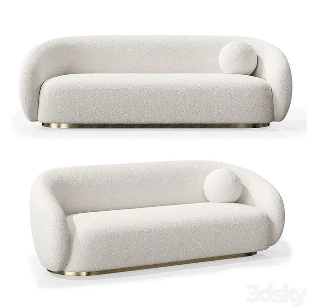 Eichholtz brice sofa (white) 3D Model Eichholtz brice sofa (white) 3D Model