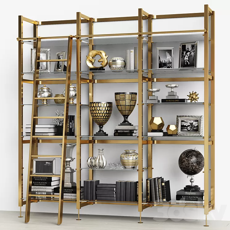 Eichholtz Cabinet Delano with stairs 109998 3D Model