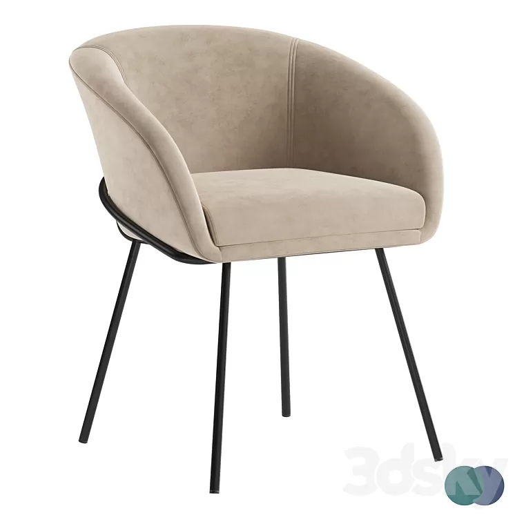Eichholtz Campus chair 3D Model