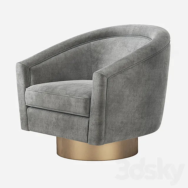 Eichholtz Catene Swivel Barrel Chair 3DModel