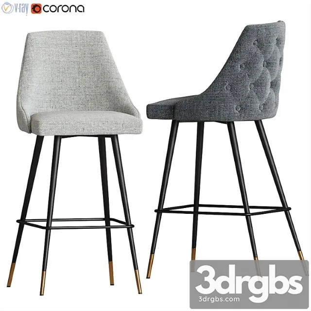 Eichholtz cedro barstool 2 3D Model Download Eichholtz cedro barstool 2 3D Model Download