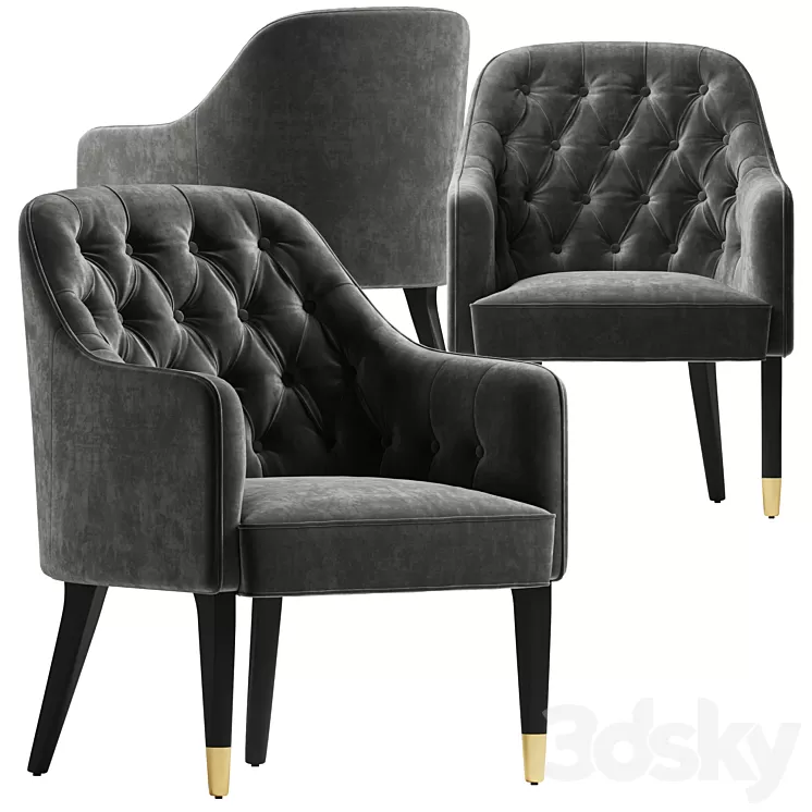 Eichholtz Chair Cyrus 3D Model Free Download