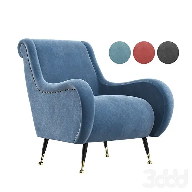 Eichholtz Chair Giardino 3D Model Eichholtz Chair Giardino 3D Model