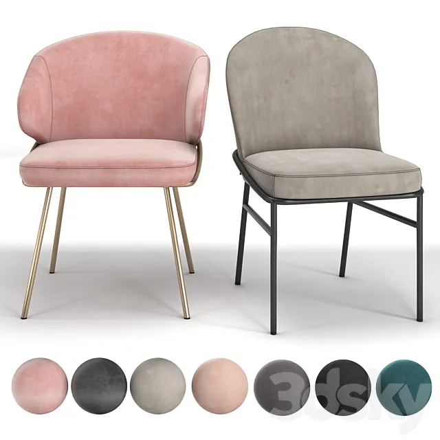 Eichholtz chair set 3DModel