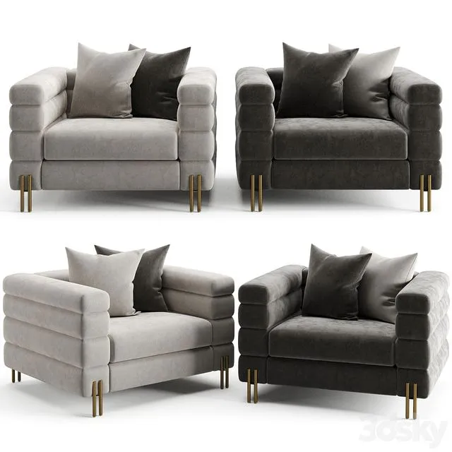 Eichholtz Chair York 3D Model