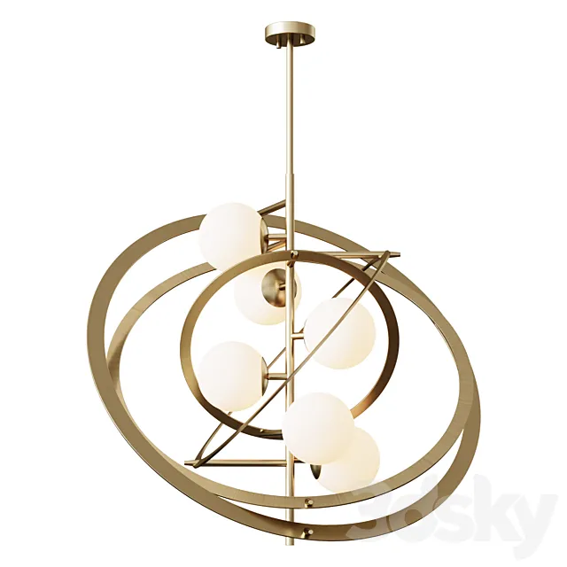 Eichholtz chandelier CHANDELIER SPACE light fixture 3D Model