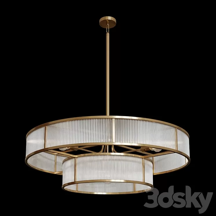 Eichholtz CHANDELIER MONTPARNASSE 3D Model Eichholtz CHANDELIER MONTPARNASSE 3D Model