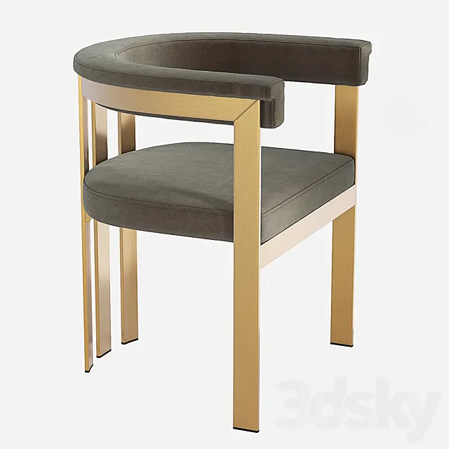 Eichholtz Clubhouse Dining Chair 3D Model