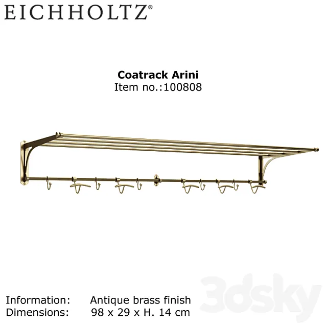 Eichholtz Coatrack Arini No100808 3D Model