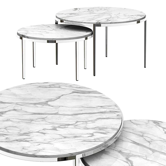 Eichholtz COFFEE TABLE FREDO SET OF 2 3D Model Eichholtz COFFEE TABLE FREDO SET OF 2 3D Model