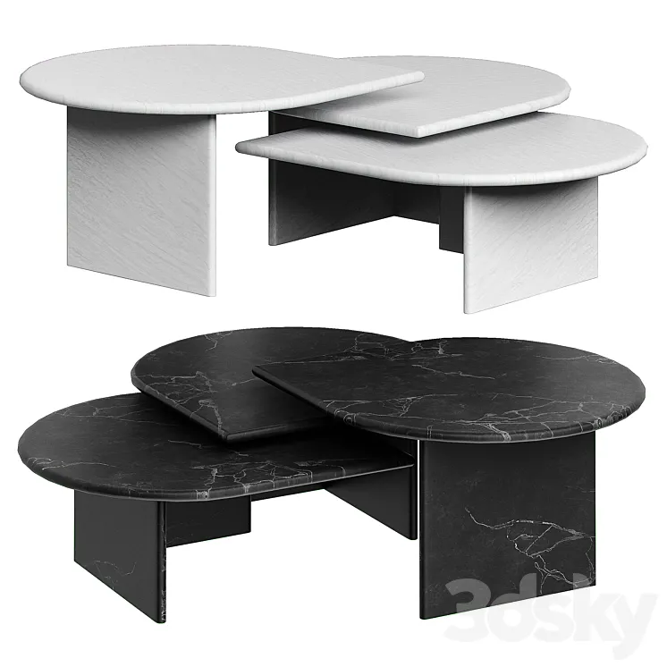 Eichholtz Coffee Table Naples set of 3 3D Model Free Download Eichholtz Coffee Table Naples set of 3 3D Model Free Download