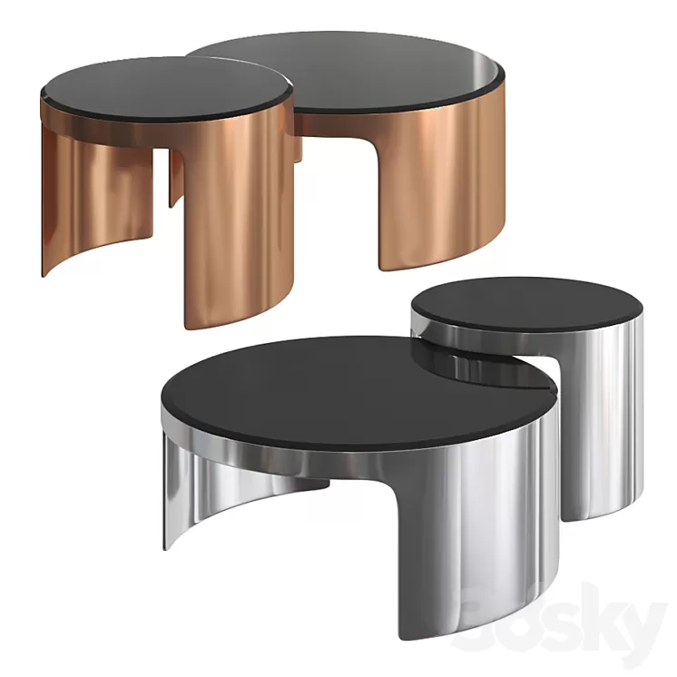 Eichholtz – Coffee Table Piemonte set of 2 3D Model Free Download