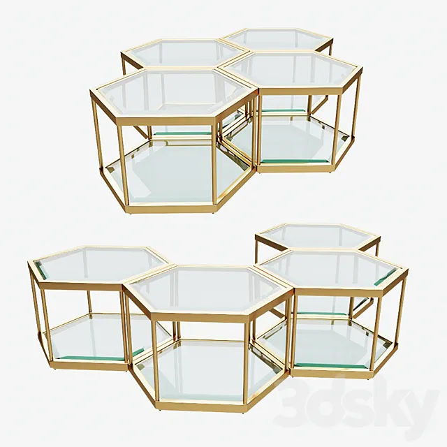 Eichholtz Coffee Table Sax 3D Model Eichholtz Coffee Table Sax 3D Model
