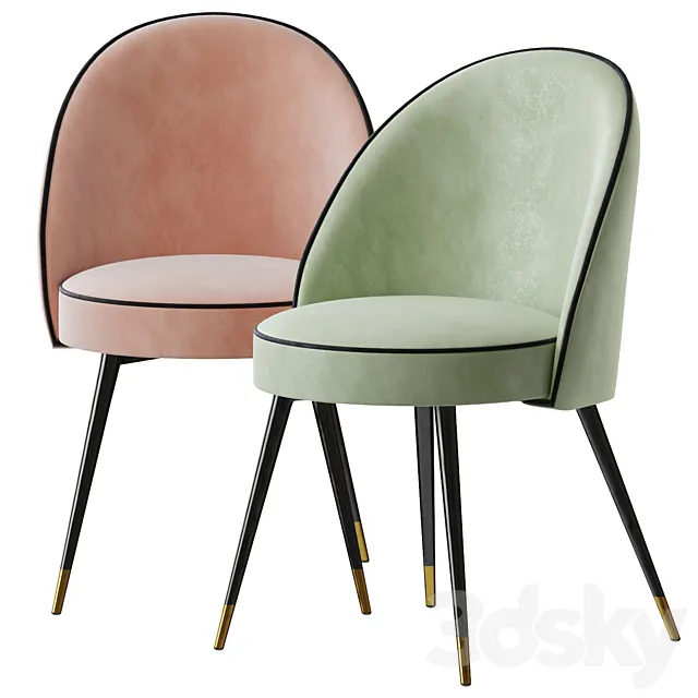 Eichholtz Cooper Dining Chair 3D Model Eichholtz Cooper Dining Chair 3D Model