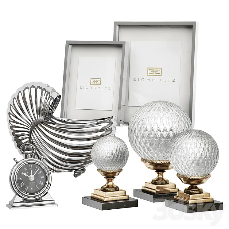 Eichholtz Decoration Set 3 3D Model Free Download