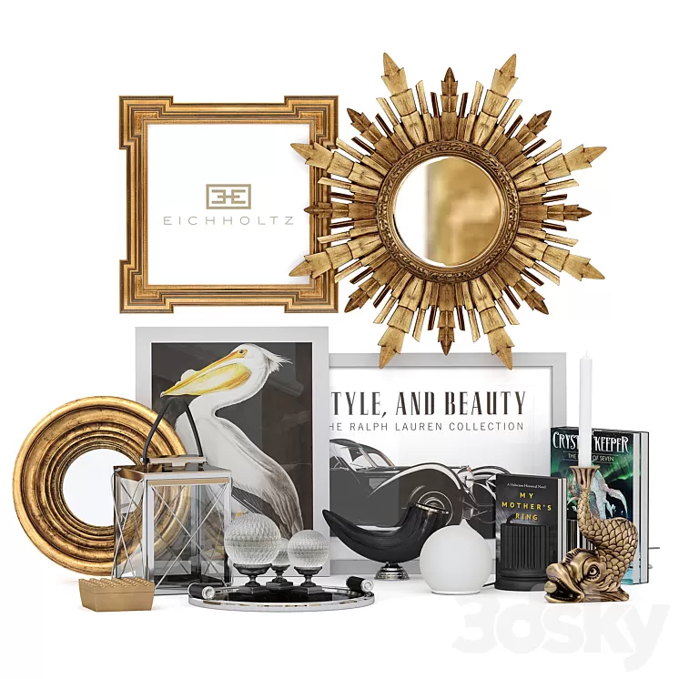 Eichholtz Decoration Set 9 3D Model