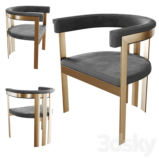 eichholtz dining chair 3D Model