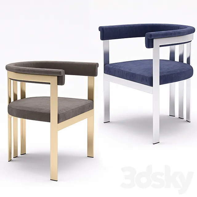 Eichholtz Dining Chair Clubhouse 3D Model Eichholtz Dining Chair Clubhouse 3D Model