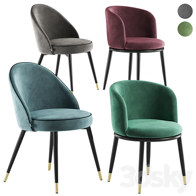 Eichholtz dining chair Cooper Filmore 3DModel Eichholtz dining chair Cooper Filmore 3DModel