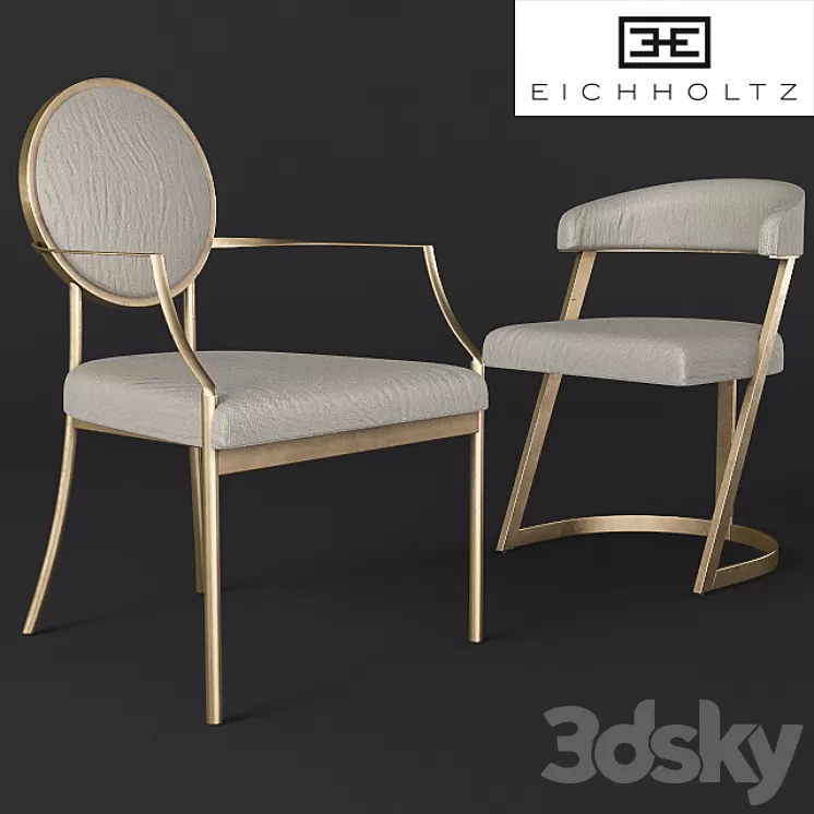 eichholtz-dining chairs 3D Model