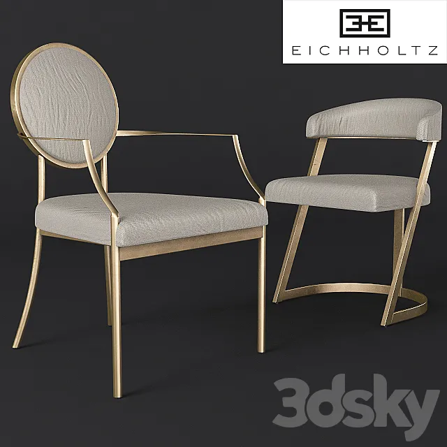 eichholtz-dining chairs 3DModel