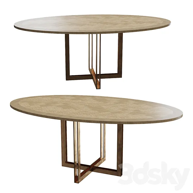 eichholtz dining table MELCHIOR OVAL 3D Model