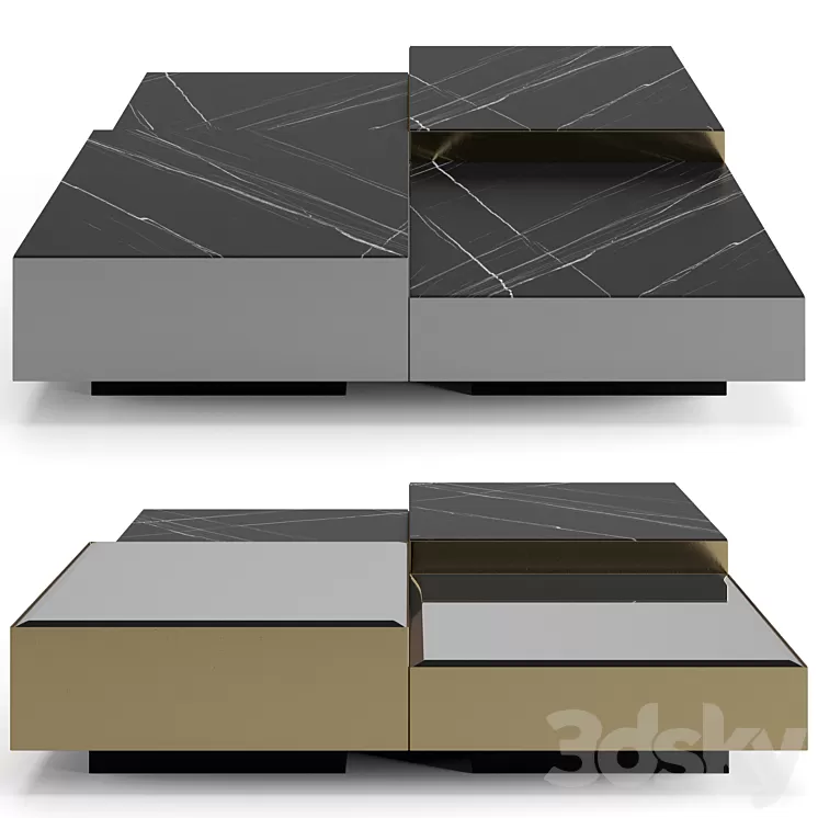 Eichholtz Esposito coffee tables set 3D Model Free Download
