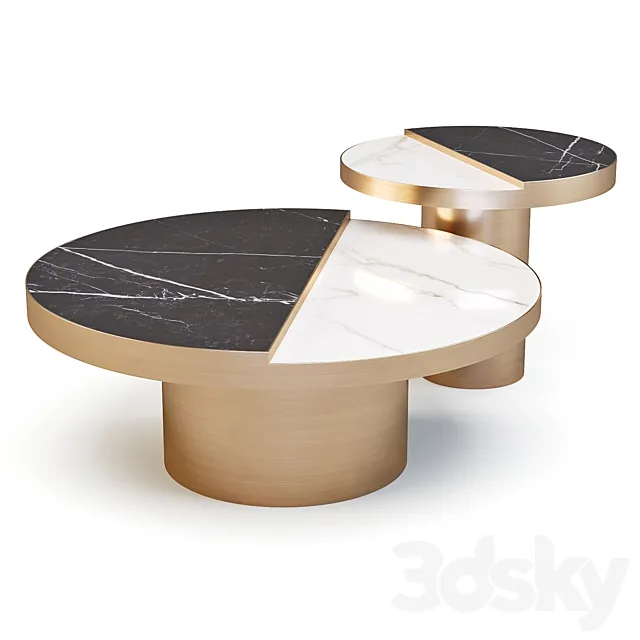 Eichholtz: Excelsior – Coffee and Side Table 3D Model