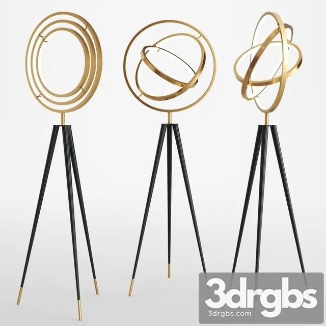 Eichholtz Floor Lamp Cassini 3D Model Download