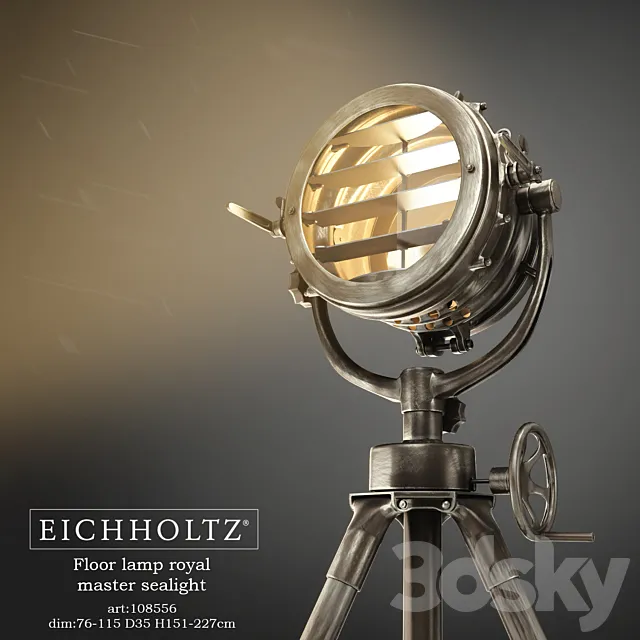 EICHHOLTZ Floor lamp royal master sealight 3DModel EICHHOLTZ Floor lamp royal master sealight 3DModel