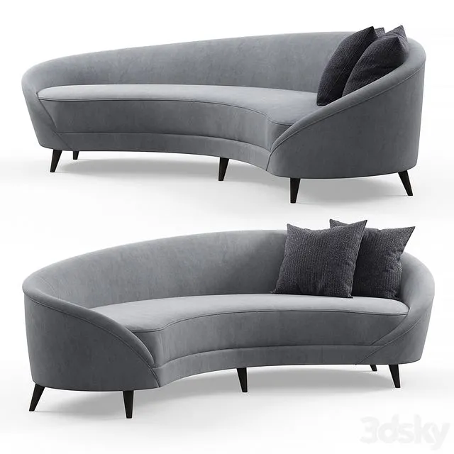 Eichholtz la perla sofa 3D Model Eichholtz la perla sofa 3D Model