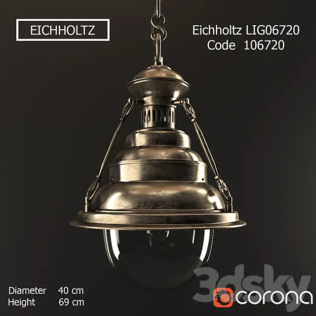 Eichholtz Lamp aquitaine 3DModel Eichholtz Lamp aquitaine 3DModel