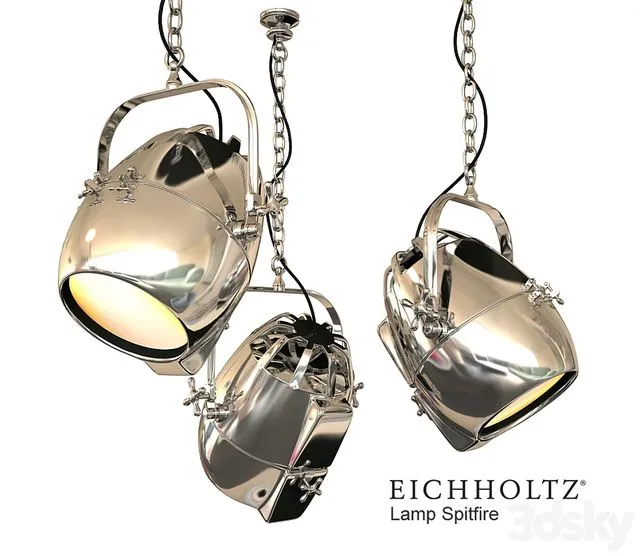 EICHHOLTZ Lamp Spitfire 3D Model EICHHOLTZ Lamp Spitfire 3D Model