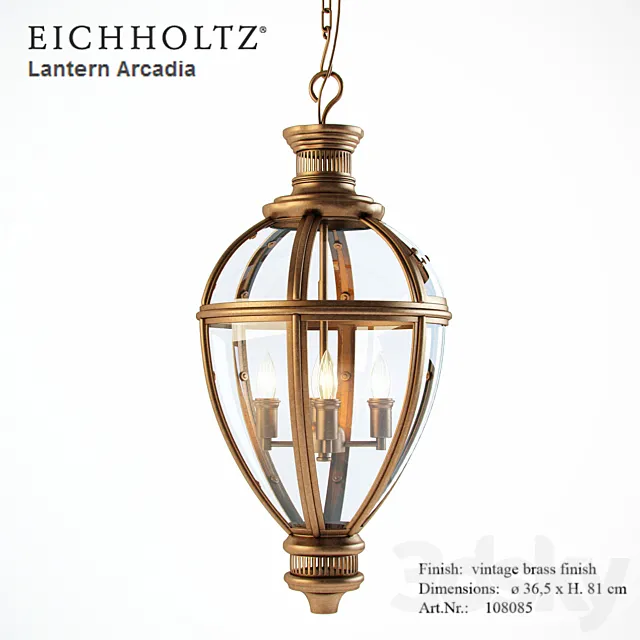 Eichholtz Lantern Arcadia 3D Model Eichholtz Lantern Arcadia 3D Model