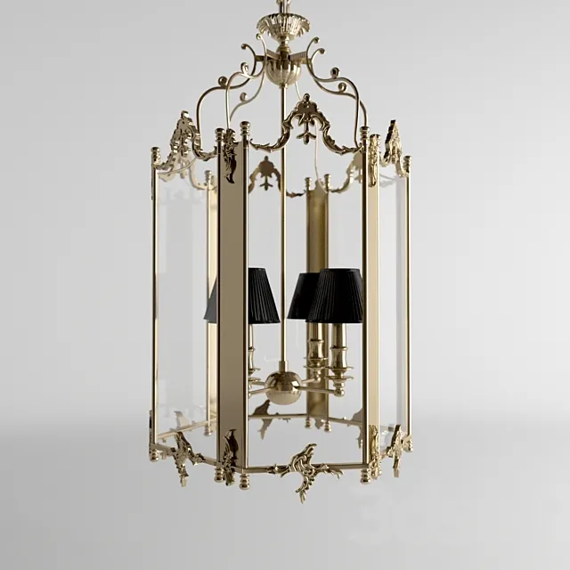 Eichholtz Lantern Dufour 4 Light 3D Model Eichholtz Lantern Dufour 4 Light 3D Model