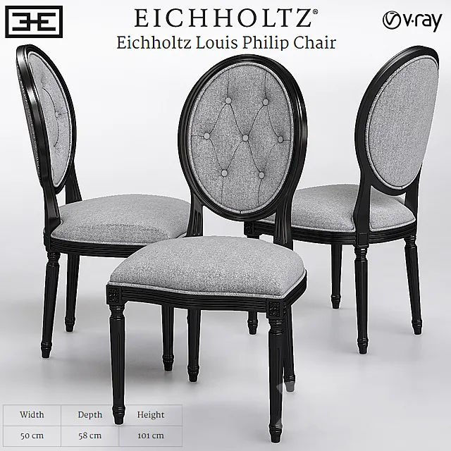 Eichholtz Louis Philip Chair 3DModel