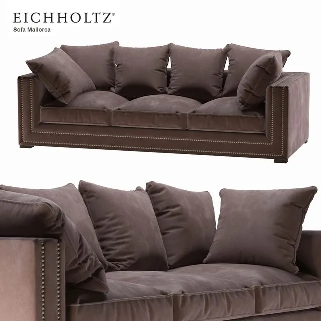 Eichholtz Mallorca Sofa 110076 3D Model Eichholtz Mallorca Sofa 110076 3D Model