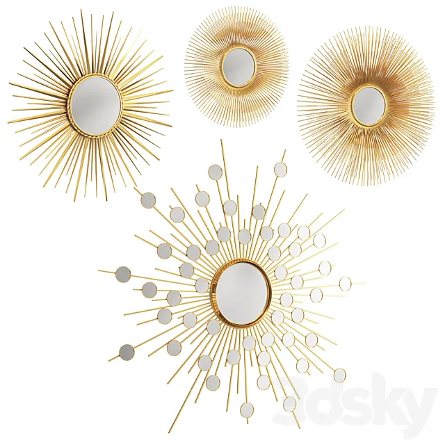 Eichholtz mirrors Reflections. Solaris. Helios 3DModel