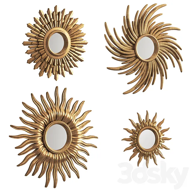 Eichholtz mirrors Sultan. Medina. Sol. Lunaris 3DModel