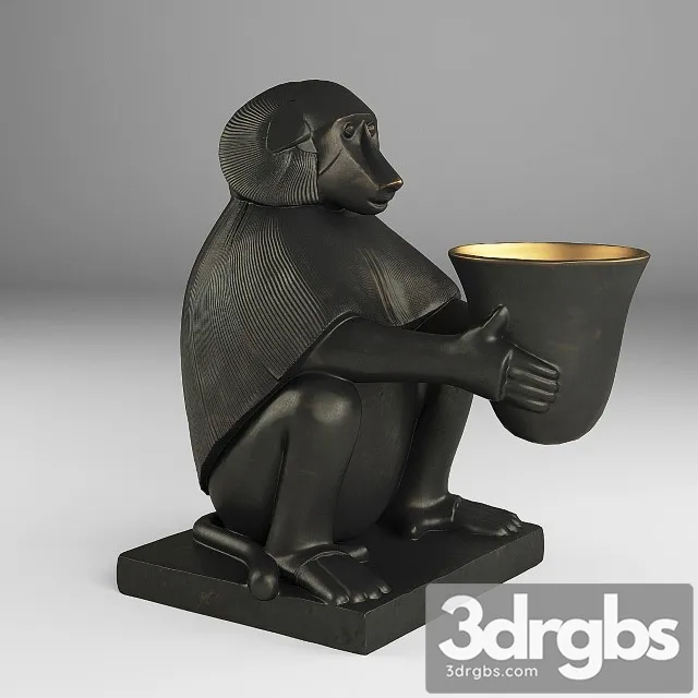 Eichholtz Monkey With Light Art Deco 3D Model Download
