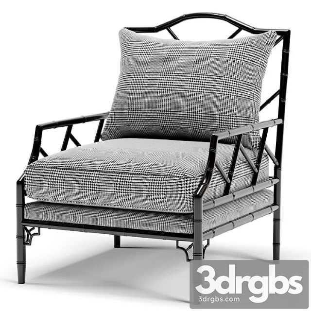 Eichholtz Morgan Dixon Black And White Chair 3D Model Download Eichholtz Morgan Dixon Black And White Chair 3D Model Download